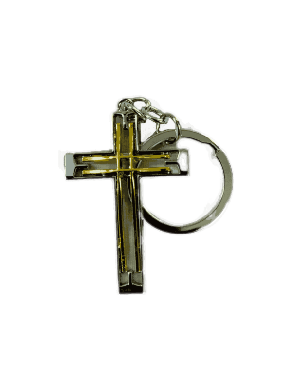 Cross Keychains Metal Type 1 - Golden Color