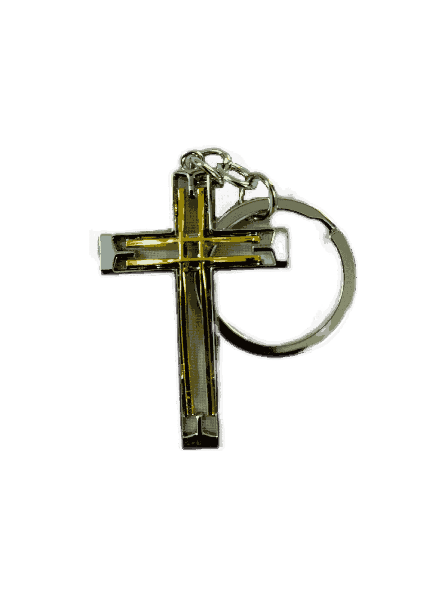 Cross Keychains Metal Type 1 - Golden Color - Image 4