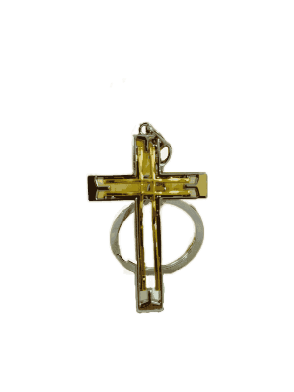 Cross Keychains Metal Type 1 - Golden Color - Image 5