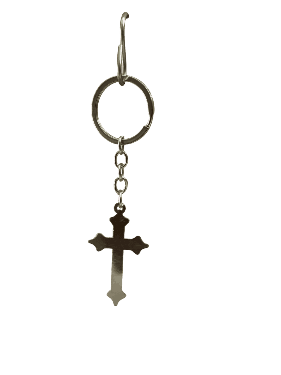 Cross Keychains Metal Type 3 - Silver Color - Image 4