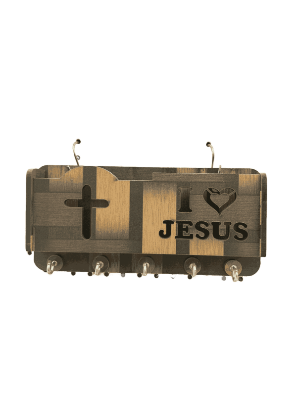 Key Holder Wood with Bible Verses Small Model 1 - Image 3