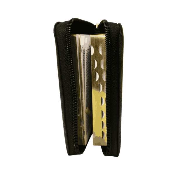 Tamil B.S.I. China Bible Small Pocket Size Kilt Binding with Zip Model Black color - Image 3