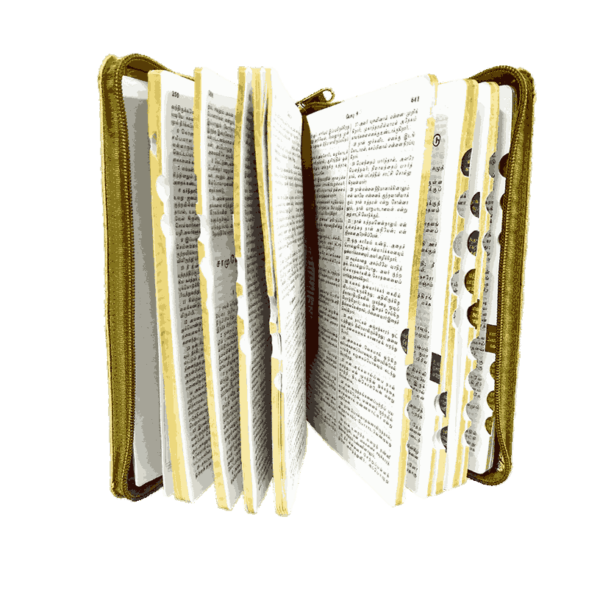 Tamil Demy Bible Kilt Binding Type Golden Color with Index Type - Image 4