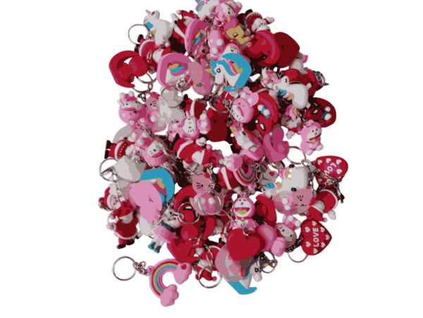 Cartoon Type Rubber Keychains for Kids - Small Size (6 Pieces) - Image 6