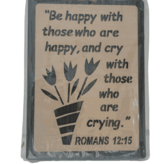 Wooden Board with Bible Verses Emposing Type - Small Size