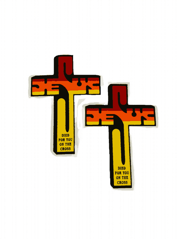 Jesus Died for You – Cross Sticker - Image 4