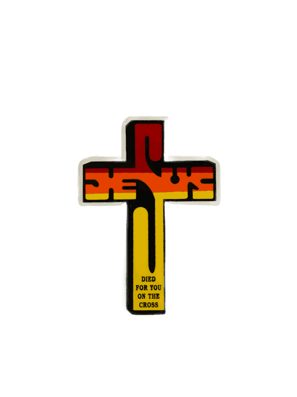 Jesus Died for You – Cross Sticker - Image 6