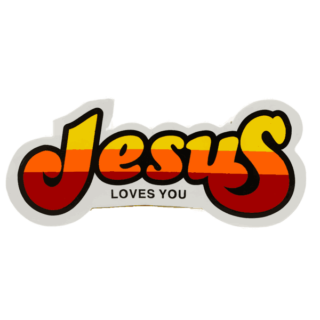 Jesus Loves For You Christian Stickers