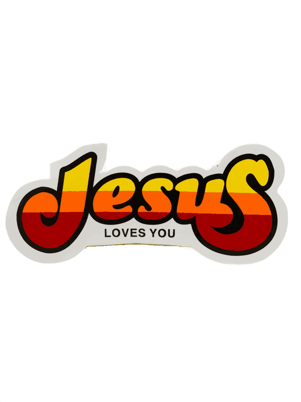 Jesus Loves For You Christian Stickers