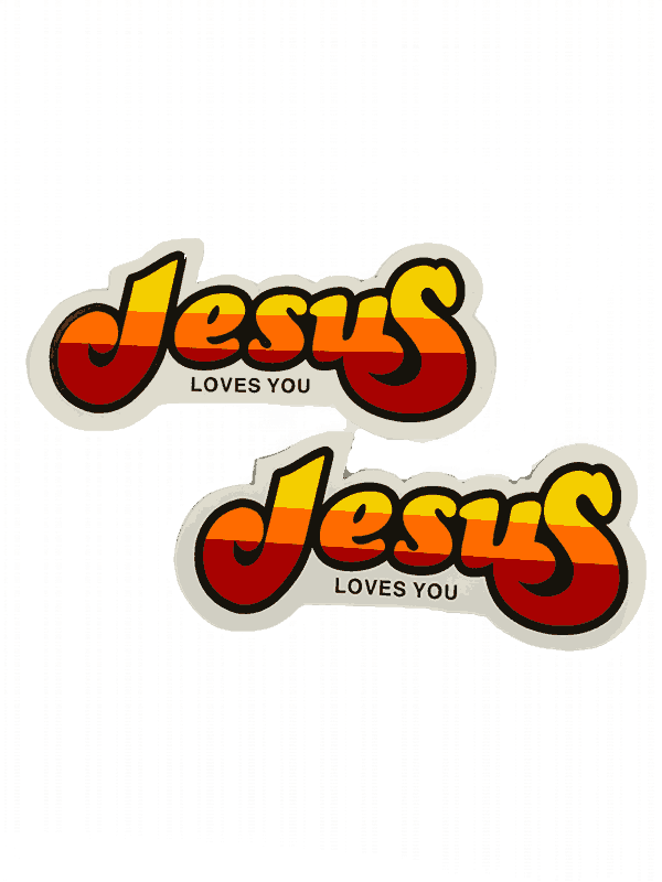 Jesus Loves For You Christian Stickers - Image 4